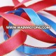 wired edged glitter red satin ribbon for cake box decoration